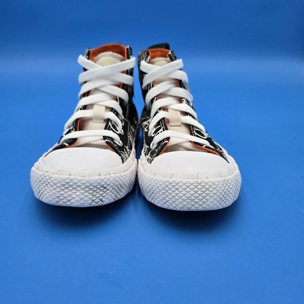Converse Child Shoes‎ Not A Chuck All Star 373169C Black/White/Orange Sz 11